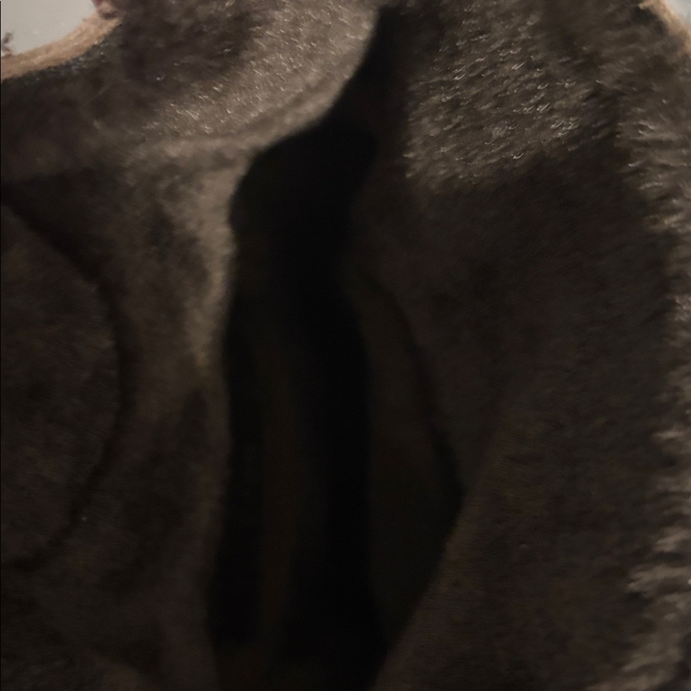 Stuart Weitzman Taupe Suede hidden wedge Tassel Boots SZ 8N w/faux fur lining - Picture 11 of 11